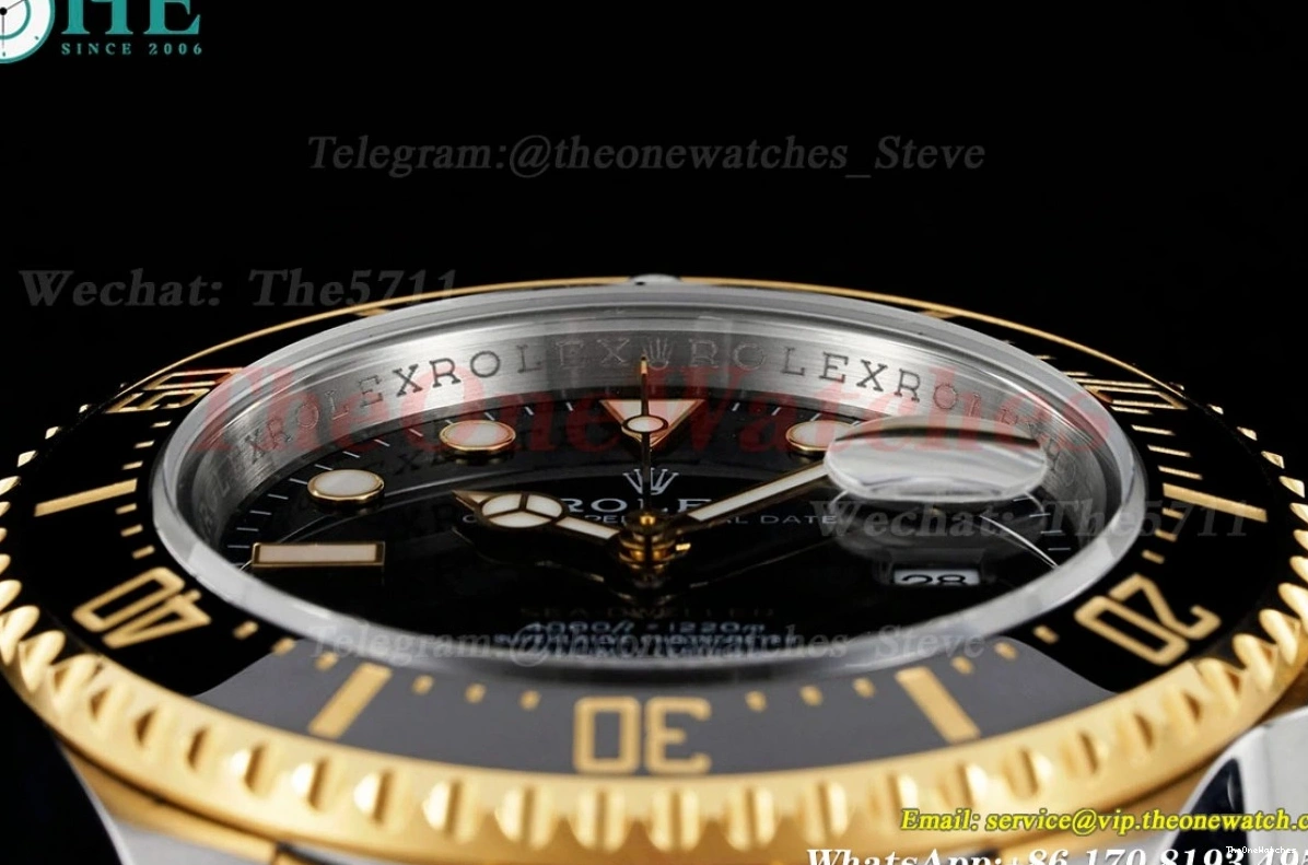 KF 126603LN 43mm Black SeaDweller YG Wrapped SS VR3235 Dot 0201